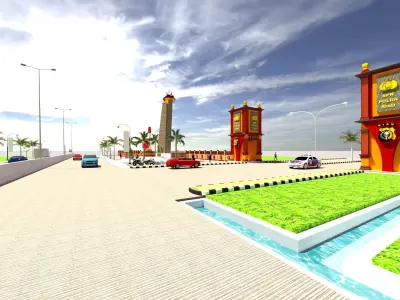 Monument Place Monument Design 3D model