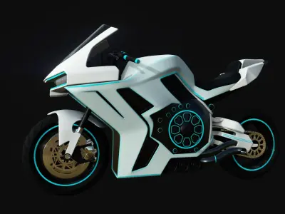 Sport Touring Motorcycle 3D model