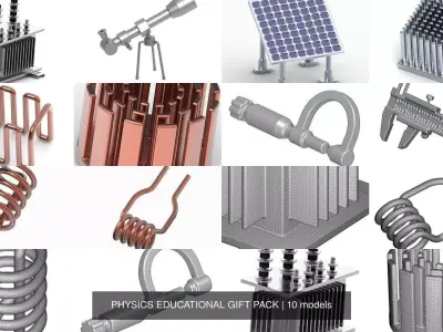 PHYSICS EDUCATIONAL GIFT PACK 3D Model Collection