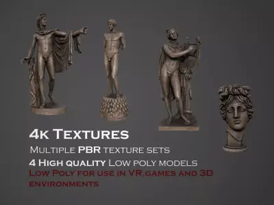 Apollo statues models collection