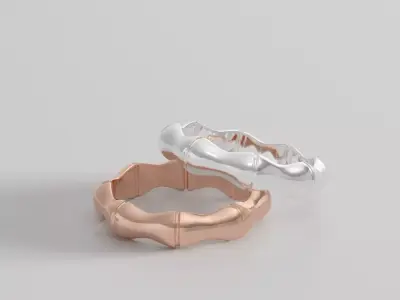 bamboo ring 3D print model