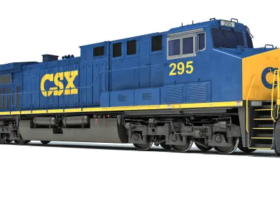 CSX Diesel Electric Locomotive 3D model