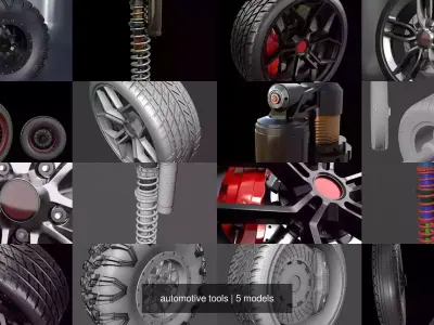 automotive tools 3D Model Pack