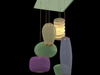 Chinese paper lantern  3D model