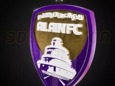 Al Ain FC logo - Cinematic - 3D print 3D model