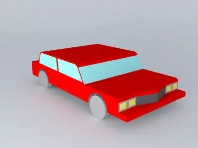 Old Car Free 3D model