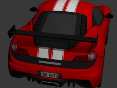 cartoon car vehicle 3d game ready model Low-poly 3D model-005 Low-poly 3D model