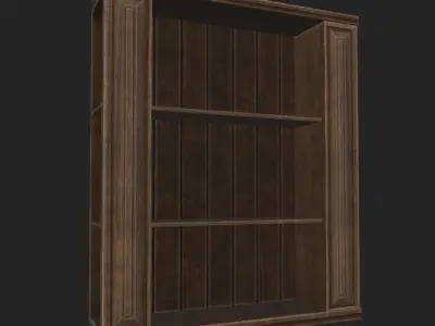 Book Case Low-poly 3D model