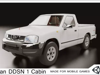 Nissan DDSN 1 Cabin  Low-poly 3D model