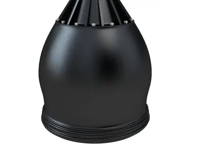 Free Standing Punch Bag black 3D model