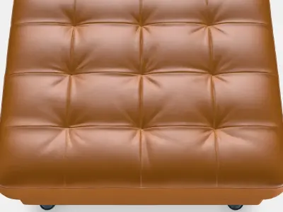 LANDSKRONA Footstool 6 Low-poly 3D model