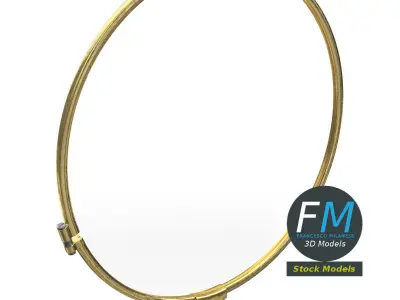 Lorgnette monocle eyeglass 3D model