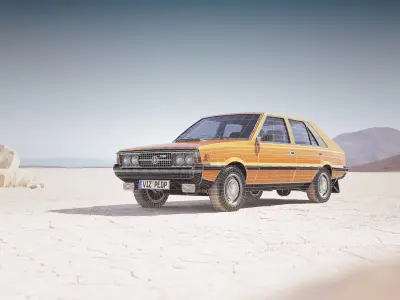 Eastern europe car FSO Polonez 3D model