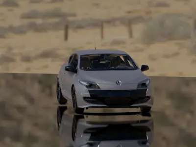 Renault Megane car Low-poly 3D model