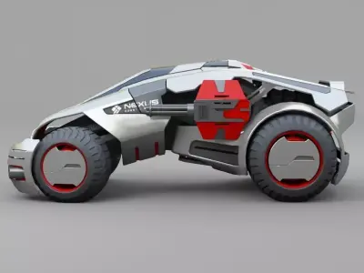 military vehicle 3D model