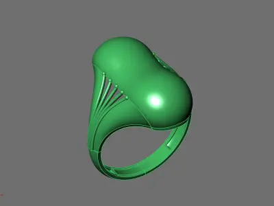 Women Ring Plain Ring Ready STL 3DM Models Womens Rings 3D print model 48
