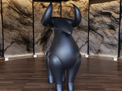 Goat Creature Sculpture Figure Fan Art Toy  3D print model