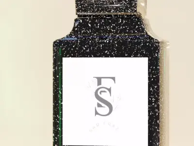 Luxury Black Speckled Perfume Bottle 3D Model Low-poly 3D model