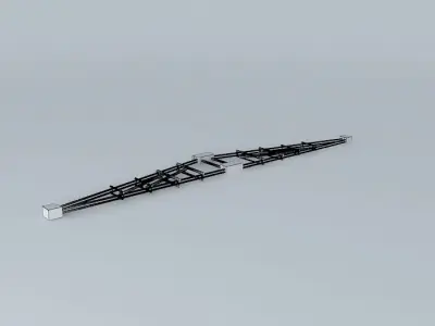 Bamboo truss 3D model