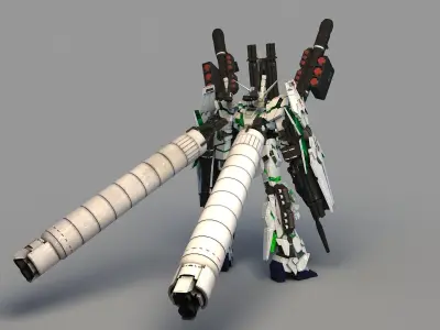 Mobile Suit RX-0 Full Armor Unicorn Gundam 3D model
