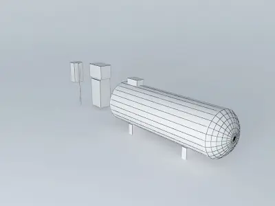 Gas tank Free 3D model