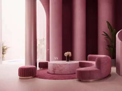 Kitsch Interior Loft 3D model