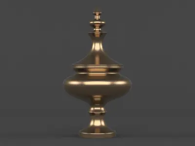 Gold Jars 3D model