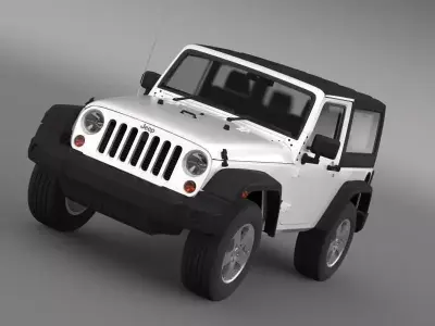Jeep Wrangler UK Sport 2008 3D model