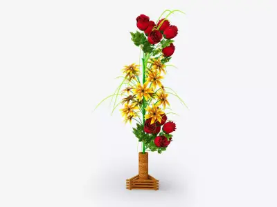 Decor Flower Vase 3D model