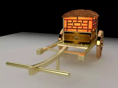 Chinese carriage 3D model