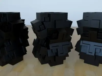 Cross vase Free 3D print model