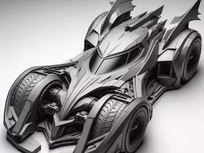 Batmobile 3D print model