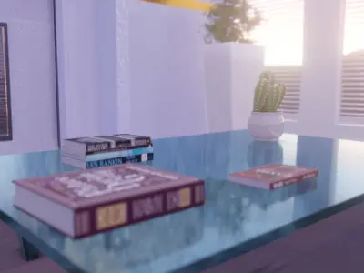 room decoration Low-poly 3D model