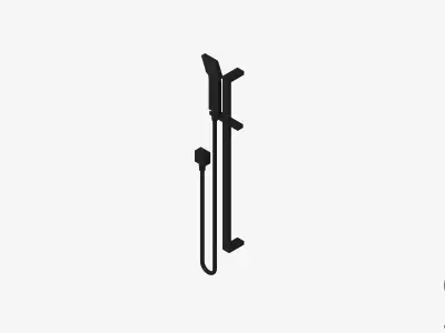 Shower - Rail - Luxury - Lane - Deluxe Low-poly 3D model