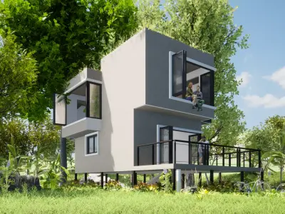 010Smallhouse2f55m2 3D model