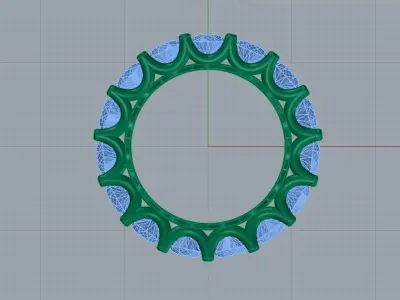 Oval Eternity Band 3D print model