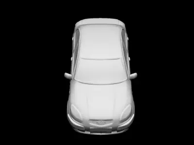 Kia Rio Sedan 2009 - 3D Static Model  3D print model