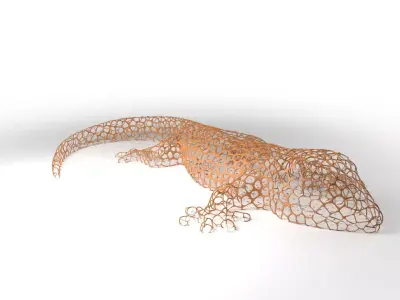 GecoRhino Voronoi Low-poly 3D model