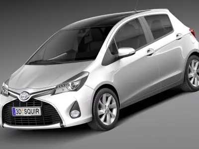 Toyota Yaris 2015 3D model