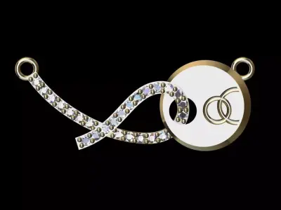 Single pendant or necklace  3D print model