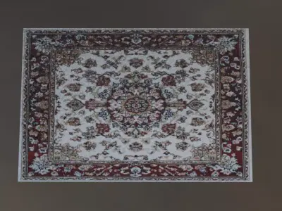 Persian Carpet - Rug 3D 3D model