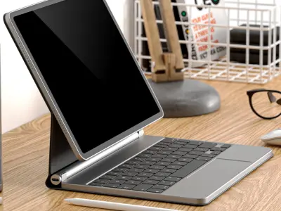 Apple Artistic Home Office Work Place 3D model