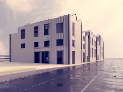 Architectural design 3D model