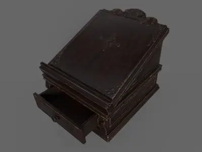 Victorian Book Stand Low-poly 3D model