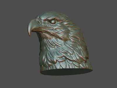 Eagle head 3D print model get