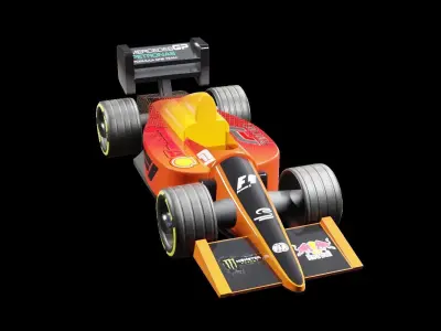 F1 Toy Car 3D model