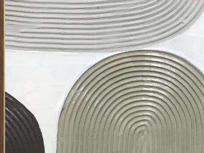 Plaster Two Photo Frame 440 Low-poly 3D model