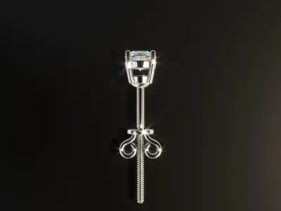 Tennis Earrings 5 Sizes 3D print model