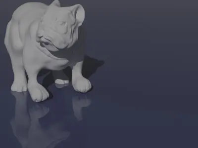 Bulldog 3D model buy