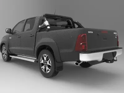 Toyota Hilux 2015 interior 3D model